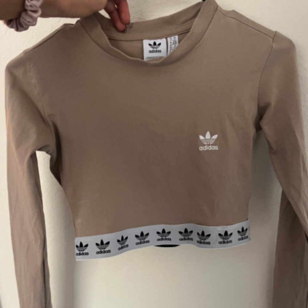 Adidas Women's Long Sleeve Crop Tee